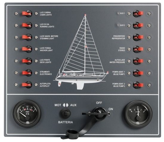 segelboot elektrik schaltplan